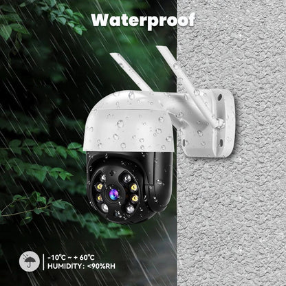 4K 8MP PTZ Wifi IP Camera Outdoor 4X Digital Zoom AI Human Detect Wireless Camera H.265 - ACCMAG