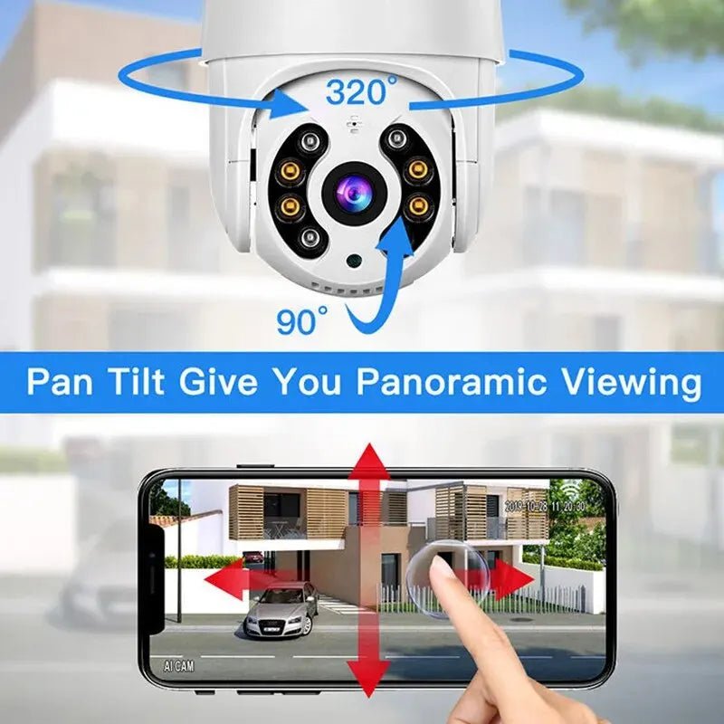 8MP 4K IP Camera 5MP Speed Dome Auto Tracking PTZ Camera Smart Home Outdoor Wireless WIFI Camera Surveillance Monitor - ACCMAG