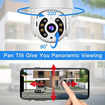 8MP 4K IP Camera 5MP Speed Dome Auto Tracking PTZ Camera Smart Home Outdoor Wireless WIFI Camera Surveillance Monitor - ACCMAG