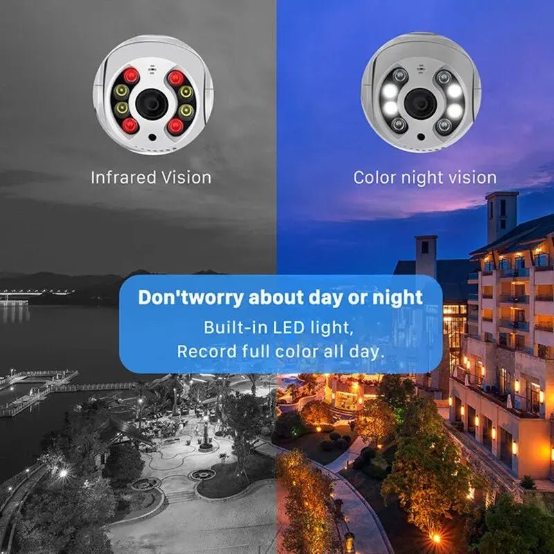 8MP 4K IP Camera 5MP Speed Dome Auto Tracking PTZ Camera Smart Home Outdoor Wireless WIFI Camera Surveillance Monitor - ACCMAG