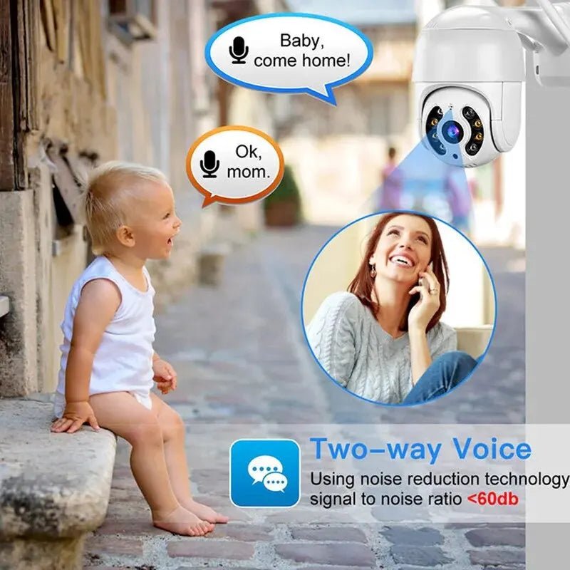 8MP 4K IP Camera 5MP Speed Dome Auto Tracking PTZ Camera Smart Home Outdoor Wireless WIFI Camera Surveillance Monitor - ACCMAG