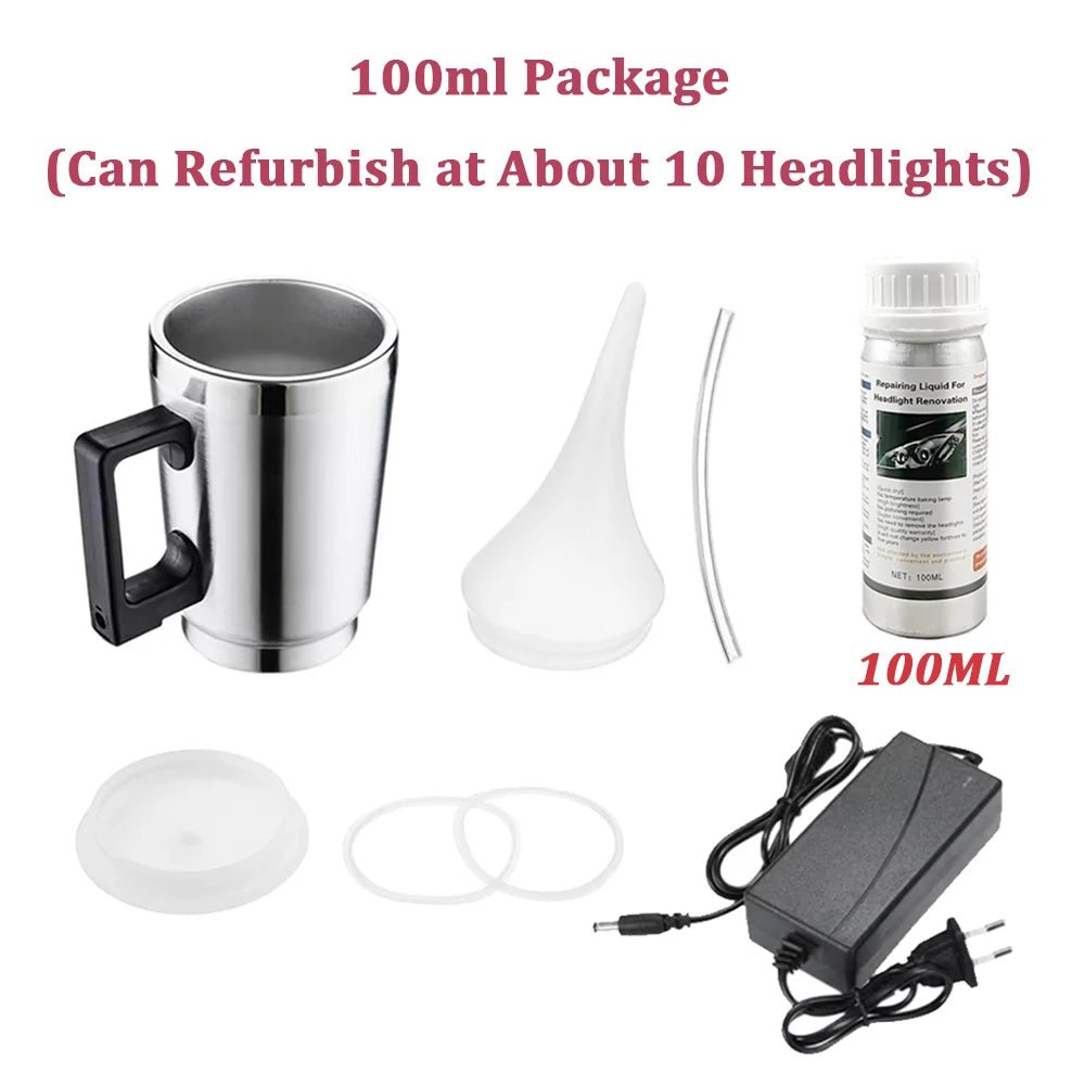 Automotive Headlight Care Tool Car Headlight Polish Restoration Kit Headlight Restoration Set Car Headlight Restoration Liquid - ACCMAG