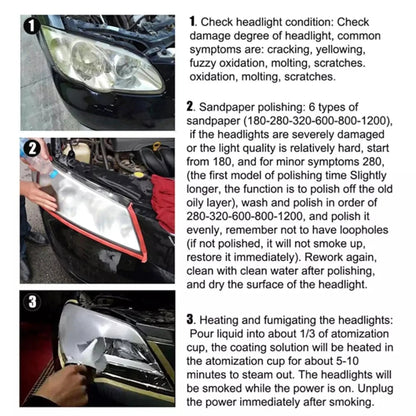 Automotive Headlight Care Tool Car Headlight Polish Restoration Kit Headlight Restoration Set Car Headlight Restoration Liquid - ACCMAG
