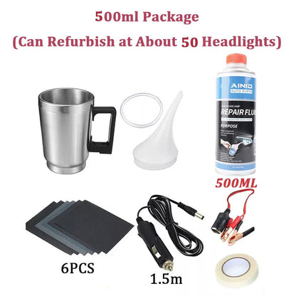 Automotive Headlight Care Tool Car Headlight Polish Restoration Kit Headlight Restoration Set Car Headlight Restoration Liquid - ACCMAG