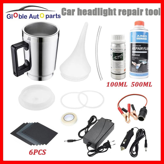 Automotive Headlight Care Tool Car Headlight Polish Restoration Kit Headlight Restoration Set Car Headlight Restoration Liquid - ACCMAG