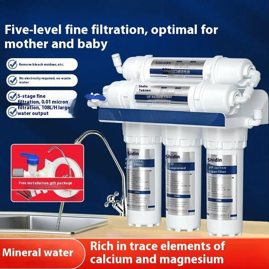 Household Direct - Drink Kitchen Tap Water 5 - Stage Ultrafiltration Purifier Pre - Filter,NSF Certified Water Filter for Under Sink - ACCMAG