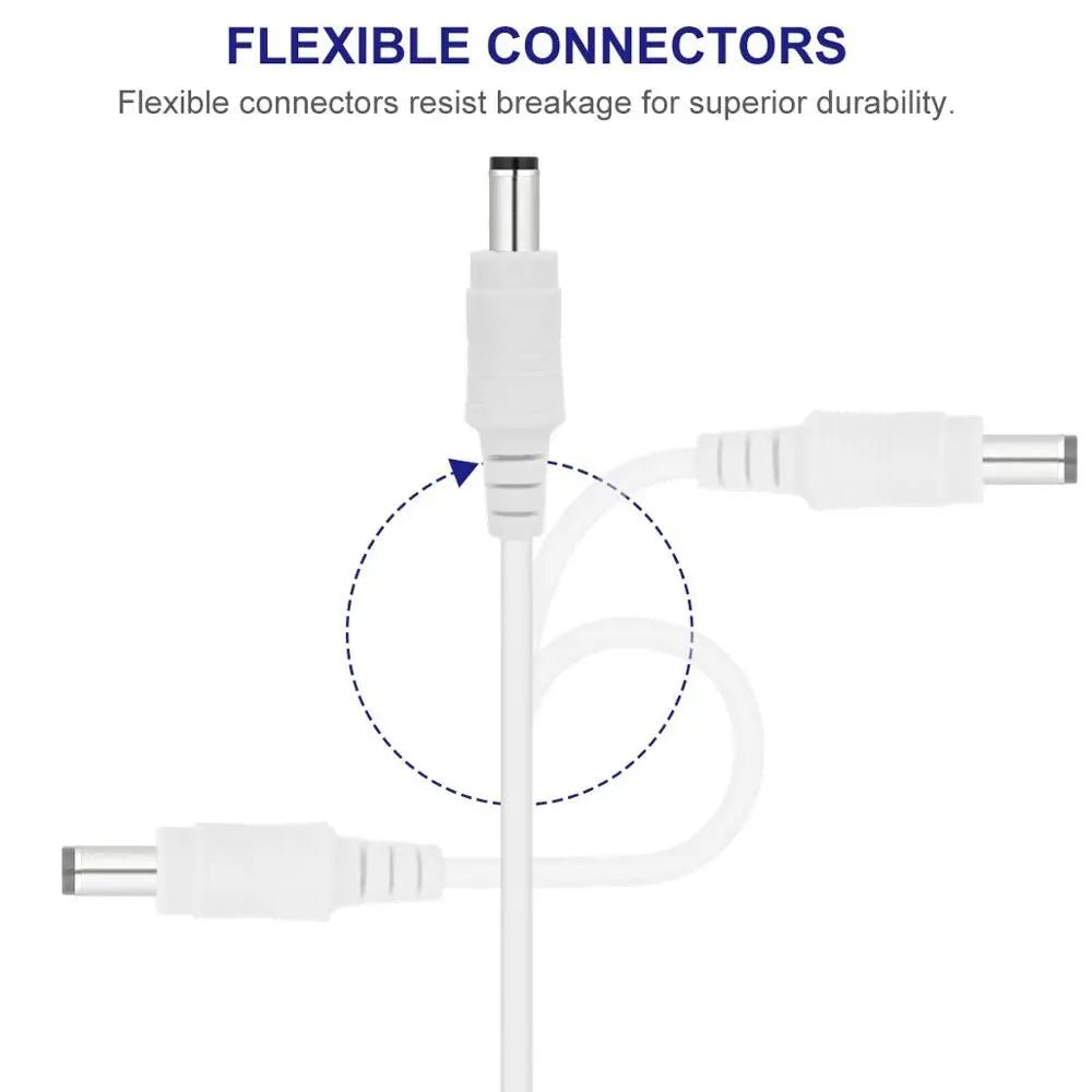 Power Adapter Extension Cable DC 12V 5.5x2.1mm – 1M, 2M, 3M, 5M, 10M - ACCMAG