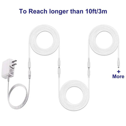 Power Adapter Extension Cable DC 12V 5.5x2.1mm – 1M, 2M, 3M, 5M, 10M - ACCMAG