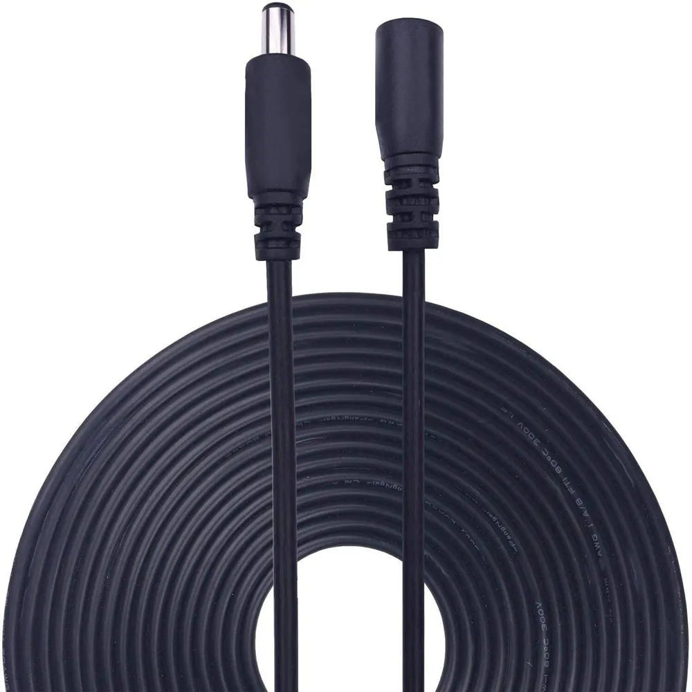 Power Adapter Extension Cable DC 12V 5.5x2.1mm – 1M, 2M, 3M, 5M, 10M - ACCMAG