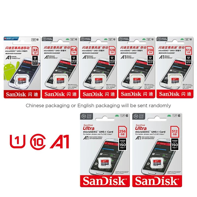 Ultra Micro tf SD 128GB 32GB 64GB 256GB Micro tf SD Card SD/TF Flash Card Memory Card 32 64 128 gb miniSD for Phone - ACCMAG