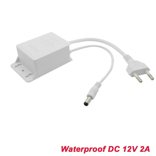 Waterproof 12V 2A Power Supply for CCTV, NVR, DVR - ACCMAG
