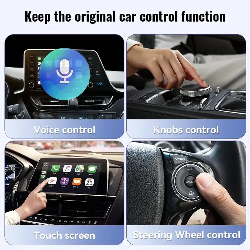 Wireless CarPlay Android Auto Wireless Adapter Smart Mini Box Plug And Play WiFi Fast Connect Universal - ACCMAG