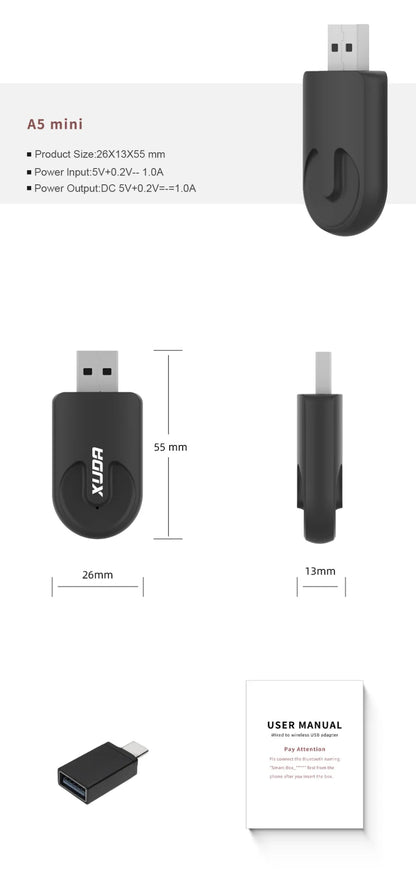 Wireless CarPlay Android Auto Wireless Adapter Smart Mini Box Plug And Play WiFi Fast Connect Universal - ACCMAG
