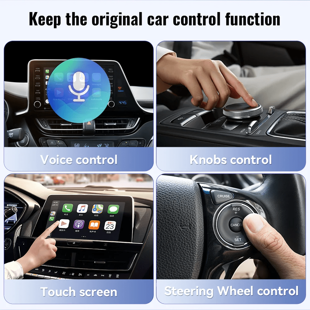 Wireless CarPlay Android Auto Wireless Adapter Smart Mini Box Plug And Play WiFi Fast Connect Universal - ACCMAG